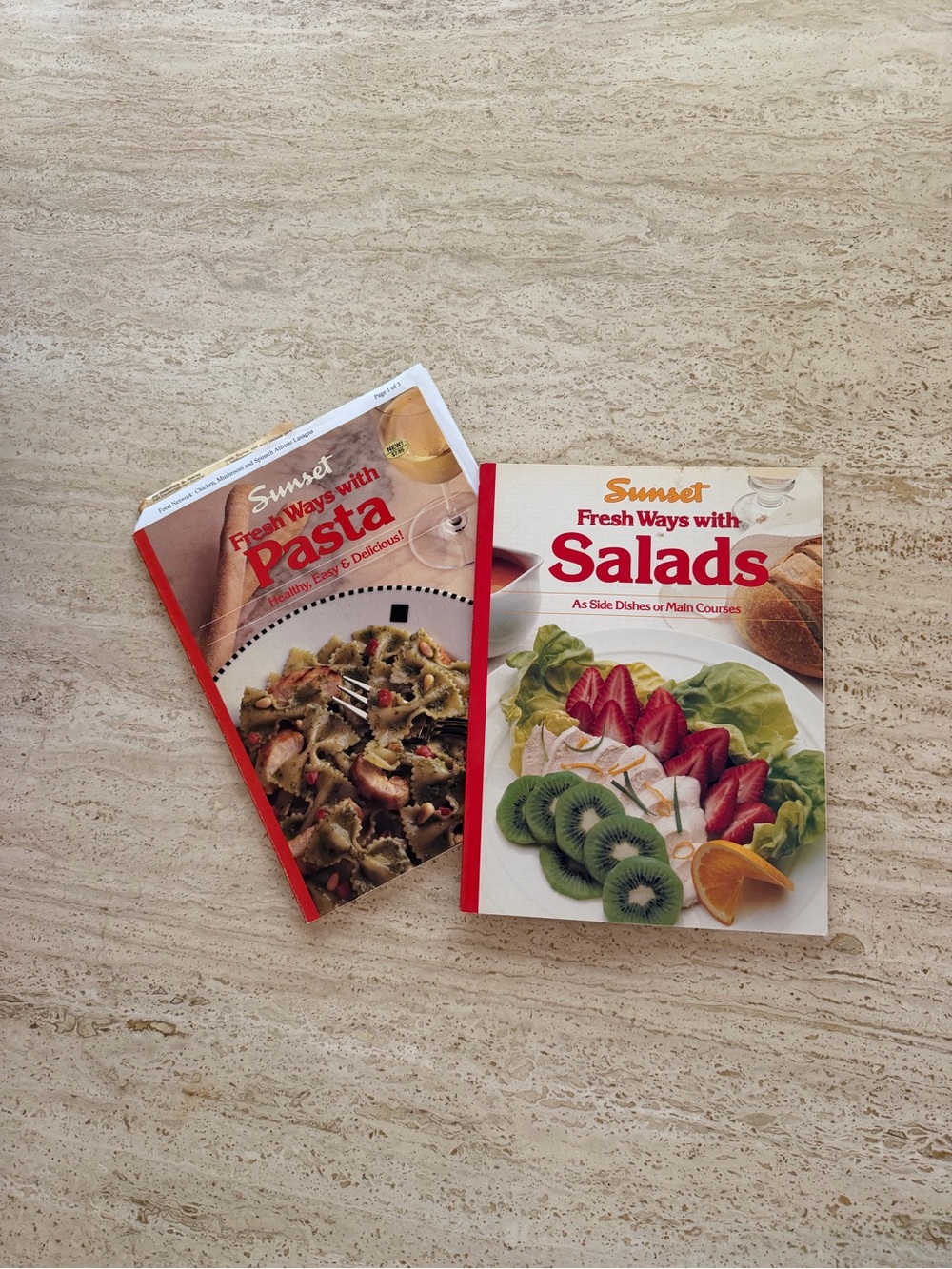 Sunset Fresh Ways with Salads and Pasta Cookbooks